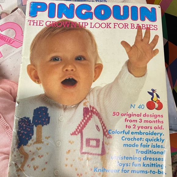 Lot of 5 Phildar Pingouin BABY knitting books VG - Picture 6 of 11